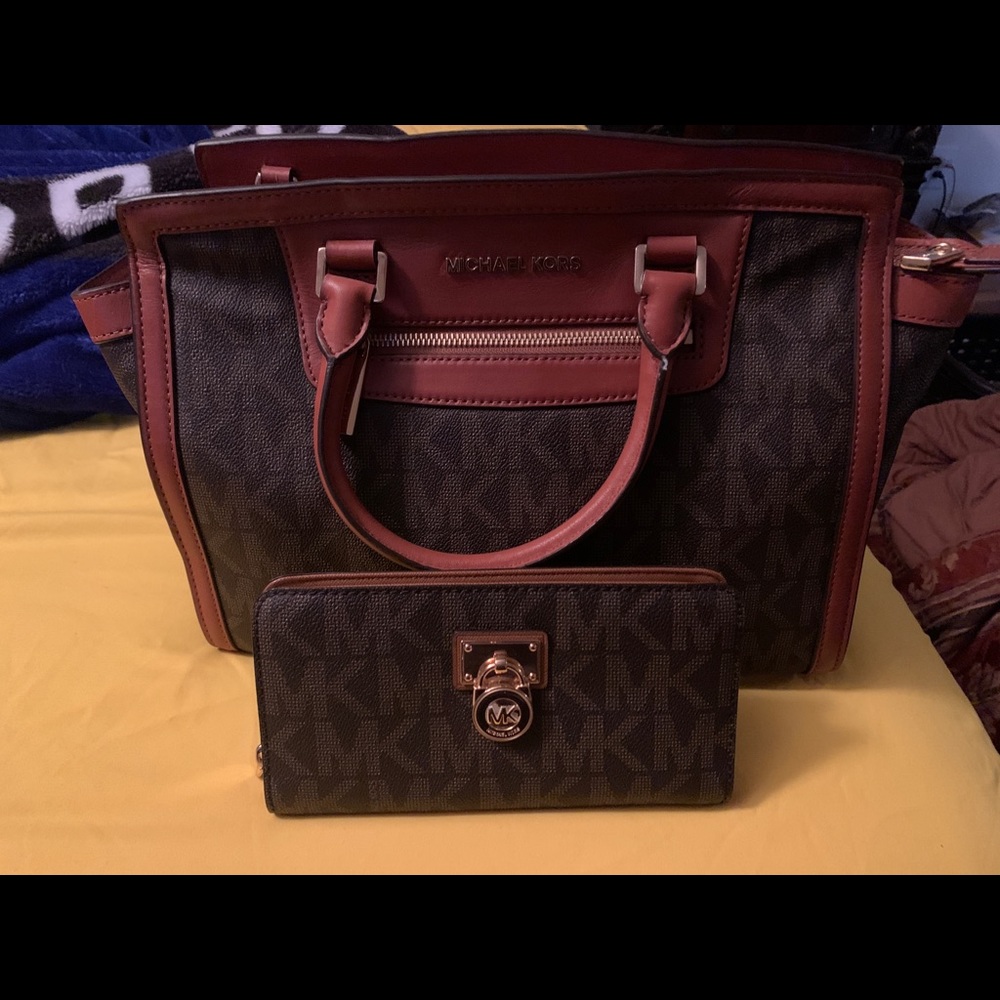 Michael Kors purse and wallet